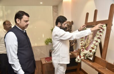 राजमाता जिजाऊ, स्वामी विवेकानंद यांना जयंतीनिमित्त मुख्यमंत्री एकनाथ शिंदे यांचे अभिवादन