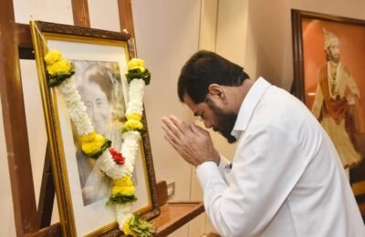 मुख्यमंत्री एकनाथ शिंदे यांचे इंदिरा गांधी यांना जयंतीनिमित्त अभिवादन                          राष्ट्रीय एकात्मता दिनाची दिली शपथ