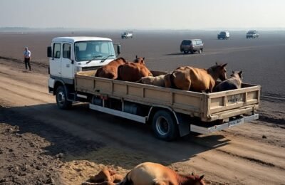 🎬 भंडारा जिल्ह्याची थरारक सकाळ : दोन ठिकाणी अवैध रेतीवाहतूक पकडली, तर एका बुलेरोत 7 जनावरांची निर्दयी वाहतूक — 3 मर्गची नोंद; पोलिसांची दिवसभरात बहुआयामी कारवाई