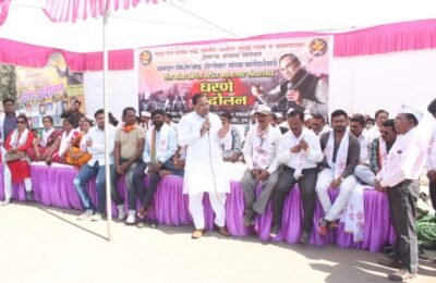 कामगारांवरील अन्याय सहन करणार नाही – आ. किशोर जोरगेवार सुरक्षा रक्षकांच्या मागण्यांसाठी एम.ई.एल. समोर यंग चांदा ब्रिगेडचे आंदोलन.