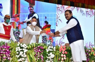 स्व. मनोहरभाई पटेल ११५ वी जंयती दिवस स्वर्ण पदक वितरण समारोह