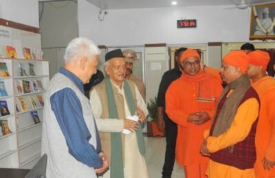 राज्यपाल भगतसिंह कोश्यारी यांची रामकृष्ण मठाला भेट