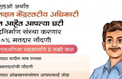 मतदार पडताळणीसाठी अधिकारी घरोघरी