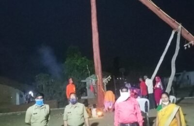 शासनाच्या नियमानुसार आष्टी यात्रा रद्द पण भावुक भक्तांनी शोसल डिस्टिंग व मास्क वापरुन शासनाला सहकार्य