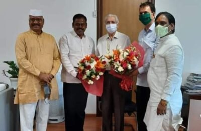 जिल्हा बँकेचे नवनिर्वाचित अध्यक्ष – उपाध्यक्षांचा विविध मंत्र्यांकडून सत्कार