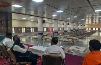 श्री सतीअनुसया  माता संस्थान द्वारा कोविड 19के प्रतिबंधात्म  85बेड समर्पित