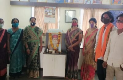 महात्मा ज्योतीबा फुले जयंती ग्रामोन्नती प्रतिष्ठाण व्दारे साजरी