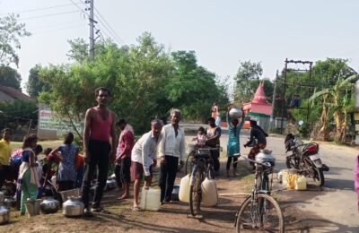 उष्ण तापमानात वाढ झाल्याने पिण्याच्या पाण्याची किल्लत