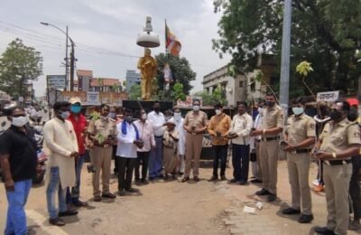 कन्हान ला बुद्ध पोर्णिमा थाटात साजरी    शहर विकास मंच द्वारे बुद्ध पोर्णिमा थाटात