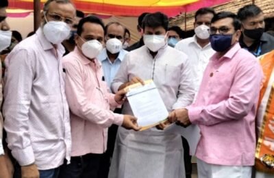 डॉ. पं. दे. राष्ट्रीय शिक्षक परिषद व राष्ट्रवादी काँग्रेस सेल च्या वतीने उच्च तंत्र शिक्षण मंत्री मा,उदय सावन्त यांना निवेदन