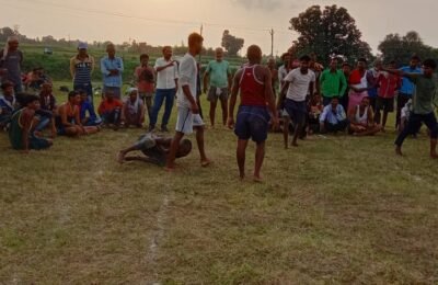 नागपंचम के शुभ अवसर पर यूबाओं ने आयोजित किया कब्बड्डी का आनंदमय खेल, वही युवाओं वतन को आखरी दम तक ताकत से लड़ने का दिया संदेश