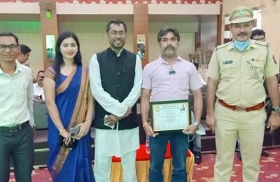 प्रसिद्ध युवा सामाजिक कार्यकर्ता श्री अरविंदकुमार रतूड़ी भारतीय योद्धा सम्मान से सम्मानित