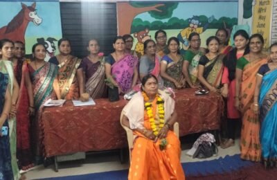 कांद्री आंगणवाडी सेविका सौ कुसुमताई  किरपान सेवानिवृत्तीपर समारंभासह निरोप