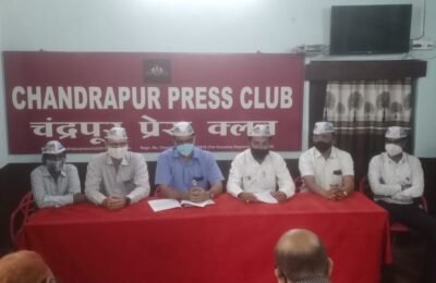 चंद्रपुर महानगरपालिकेने रचला भ्रष्टाचाराचा कळस  केलेल्याच कामाचे काढले नविन टेंडर   एक करोड रुपयांचा भ्रष्टाचार करण्याचा महानगरपालिकेचा घाट
