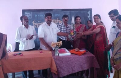 शिक्षक अनिल नागपुरे यांचा सेवानिवृतीपर सत्कार 