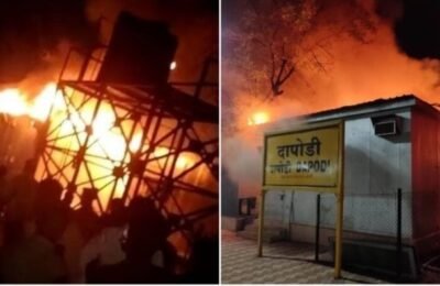 दापोडी रेल्वे स्थानकातील जनरेटर रूममध्ये लागली आग