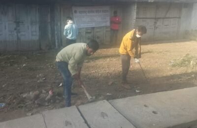 महाराष्ट्र पोलीस बॉईज संघटना व्दारे स्वच्छता अभियान 