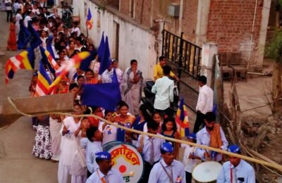 कोंढाळी येथे-जय-जय-जय!भीमऽऽऽऽच्या जयघोषांच्या गजरांत भव्य मिरवणूक
