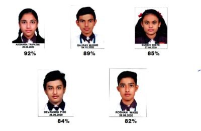 लाखोटीया भुतडा सी बी एस ई में त्रिपाठी को92%