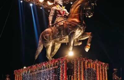 आज दिनांक 19 फेब्रुवारी ला आष्टी मध्ये शिवाजी जयंती उत्साहात साजरी