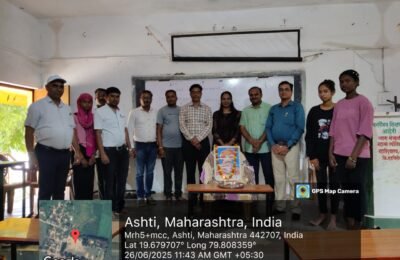 छत्रपती शाहू महाराज जयंती साजरी — सामाजिक न्याय दिन महात्मा ज्योतिबा फुले महाविद्यालयात उत्साहात साजरा