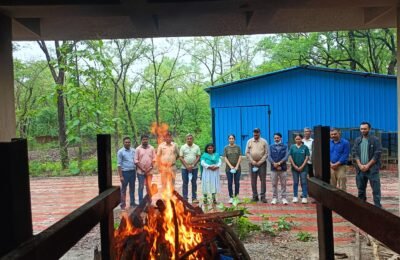 शिकाऱ्याचीच झाली शिकार दोन बिबट्यांमधे (टेरिटोरियल फाईट)वर्चस्वाचे भांडणात एकाचा मृत्यू कोंढाळी वन परिक्षेत्र कामठी मासोद येथील घटना