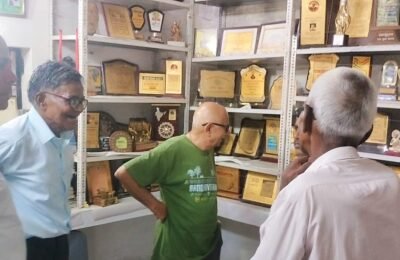 नागौद विधायक ने किया कृषि उपकरणों के संग्रहालय का अवलोकन