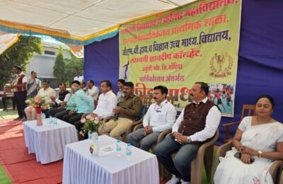 🎬 अर्जुनी/मोर — सरस्वती संस्थेच्या वार्षिकोत्सवी क्रीडा स्पर्धांचे दिमाखदार उद्घाटन; “खेळ चिकाटी आणि परिश्रम शिकवतो” — डॉ. बल्लभदास भूतडा