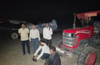 बावनथडी नदीपात्रात मोठी कारवाई; विनापरवाना रेती उत्खननावर पोलिसांचा घाला, ४६ लाखांचा मुद्देमाल जप्त