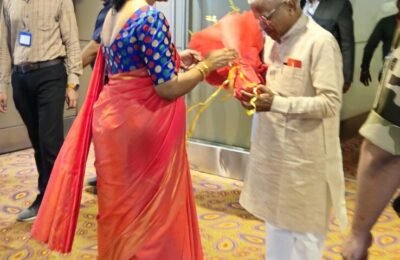 राज्यसभेचे उपसभापती हरीवंश सिंह यांचे मुंबईत आगमन