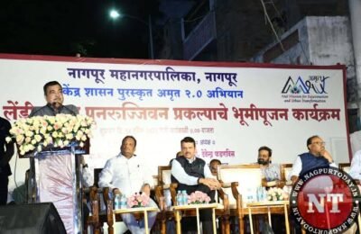 नाईक व लेंडी तलावांच्या पुनरुज्जीवन कार्यक्रमाचे उपमुख्यमंत्री देवेंद्र फडणवीस यांच्या हस्ते भूमीपूजन