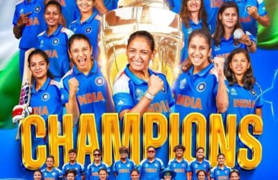 क्रिकेट विश्वचषकावर भारताचे नाव कोरणाऱ्या भारतीय महिला संघाचे मंत्रिमंडळ बैठकीत अभिनंदन महाराष्ट्रातील खेळाडुंना रोख पारितोषिक देणार