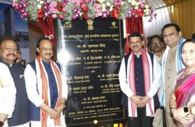 मुंबई येथे मनोरा आमदार निवास बांधकामाचा शुभारंभ अत्याधुनिक सुविधांनी युक्त ४० व २८ मजली इमारती