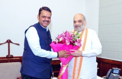 राज्यातील विकास प्रकल्पांसाठी मुख्यमंत्र्यांच्या दिल्लीत अनेक नेत्यांच्या भेटी अमित शाह, राजनाथसिंह, जे. पी. नड्डा, मनोहरलाल खट्टर, निर्मला सीतारामन, शिवराजसिंह चौहान, नीती आयोगात भेट