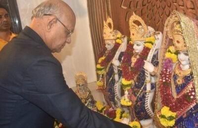 राज्यपालांच्या उपस्थितीत राजभवनातील श्रीगुंडी यात्रेचा शुभारंभ